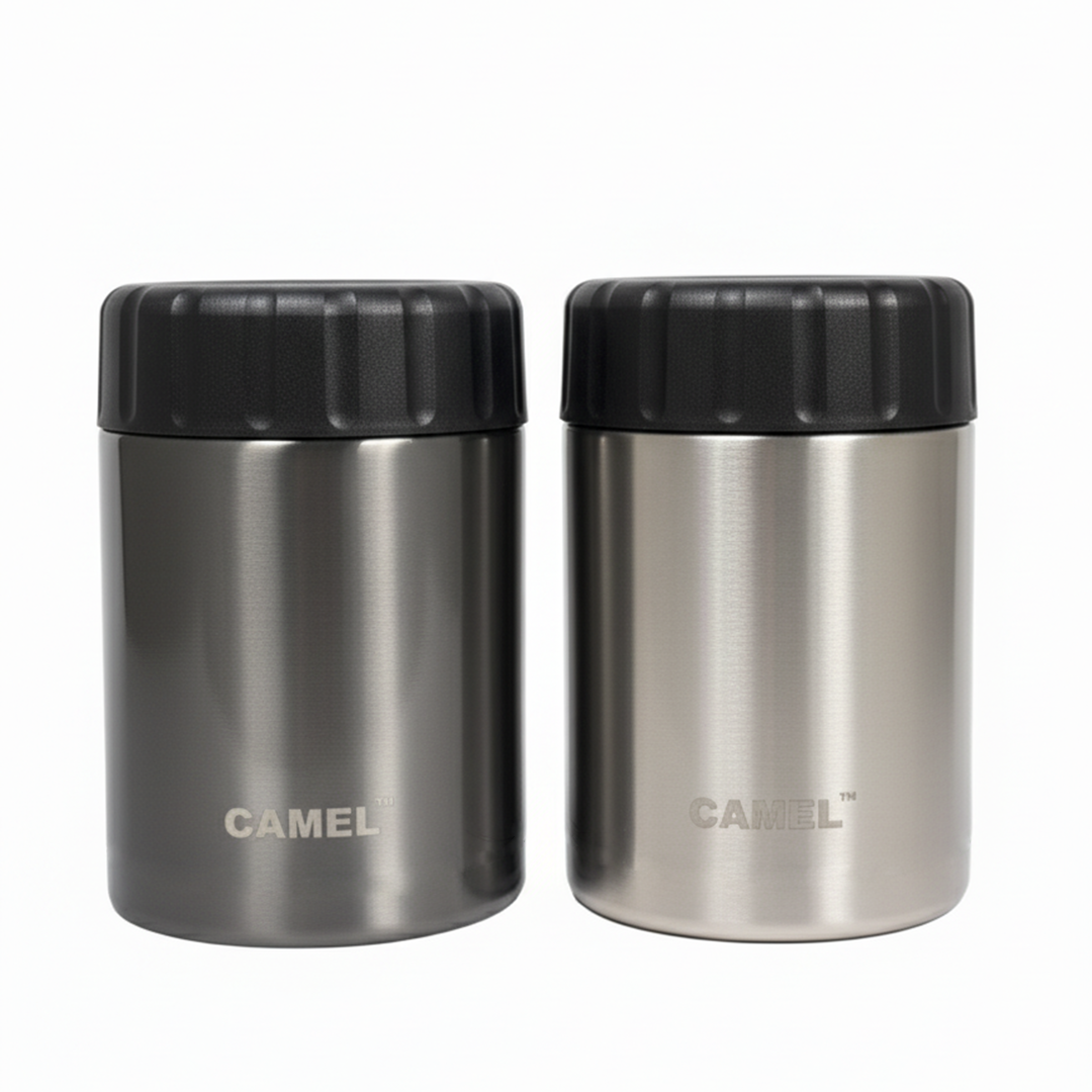 Alpha Twingo 400 ML Stainless Steel Double Wall Vacuum Insulated Food Jar - Set of 2