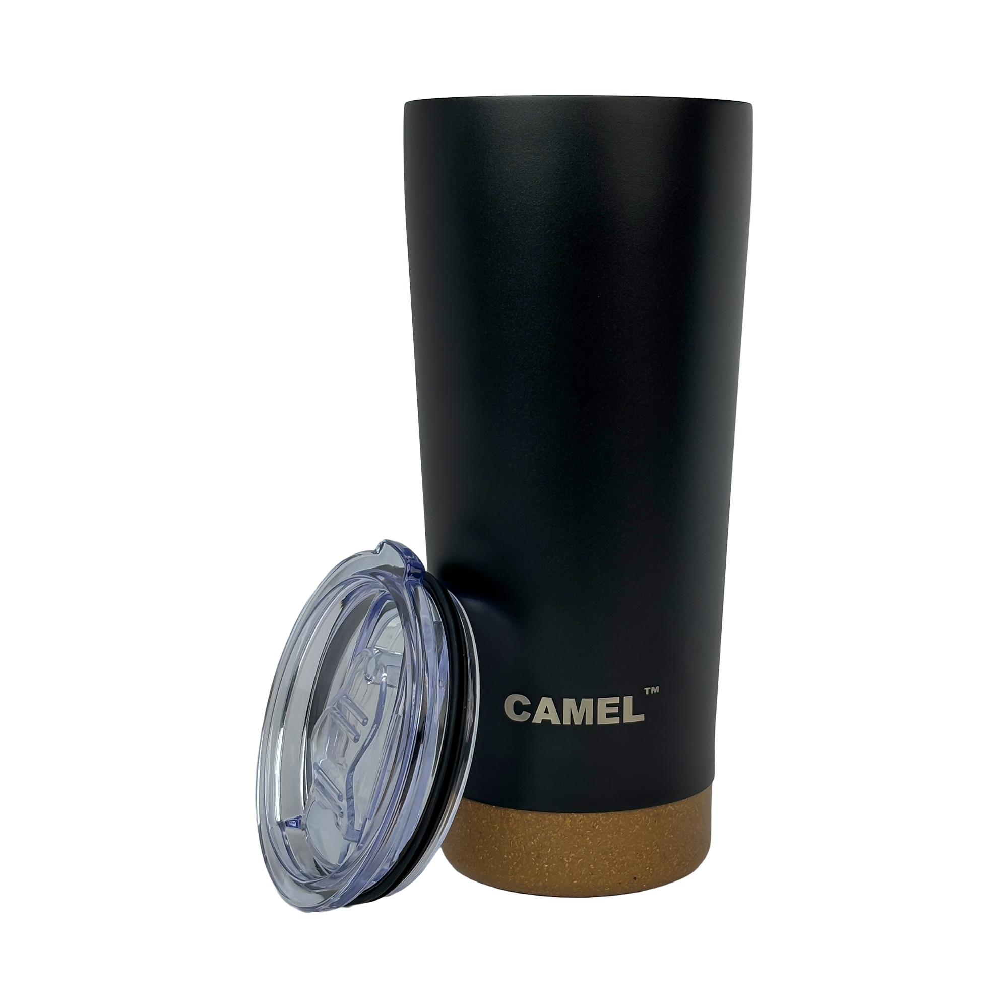 2 IN 1 TRAVEL TUMBLER - BLACK