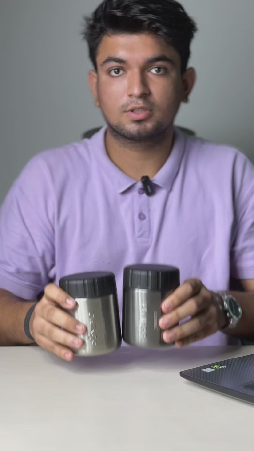 Alpha Twingo 400 ML Stainless Steel Double Wall Vacuum Insulated Food Jar - Set of 2