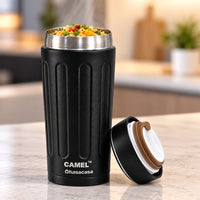 Milo Vacuum Food Jar | 6 Hours Hot 12 Hours Cold - Black