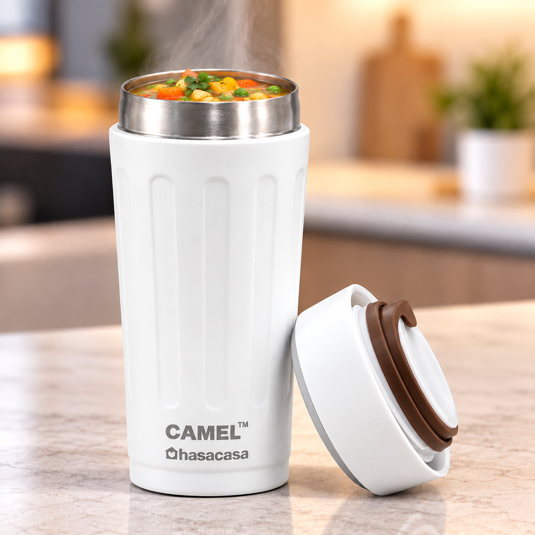 Milo Vacuum Food Jar | 6 Hours Hot 12 Hours Cold - White