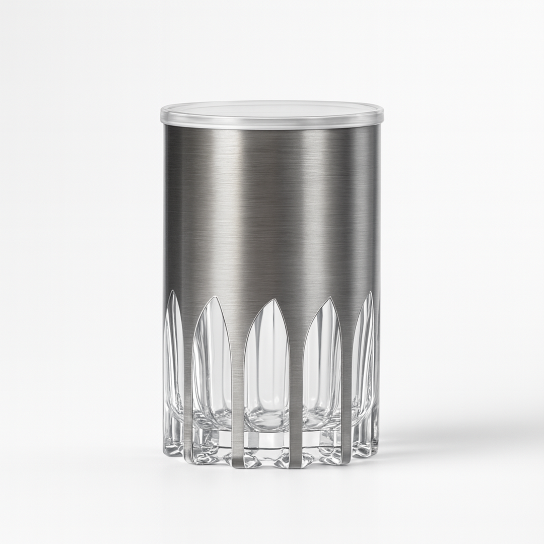 4" Diamond Canister with Airtight Lid x Eva