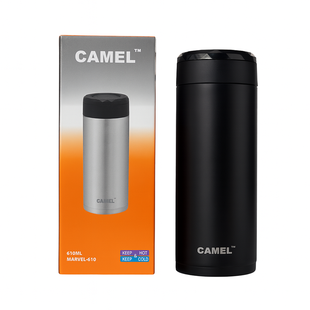 Marvel Stainless Steel Vaccum Insulated Water Bottle - Black