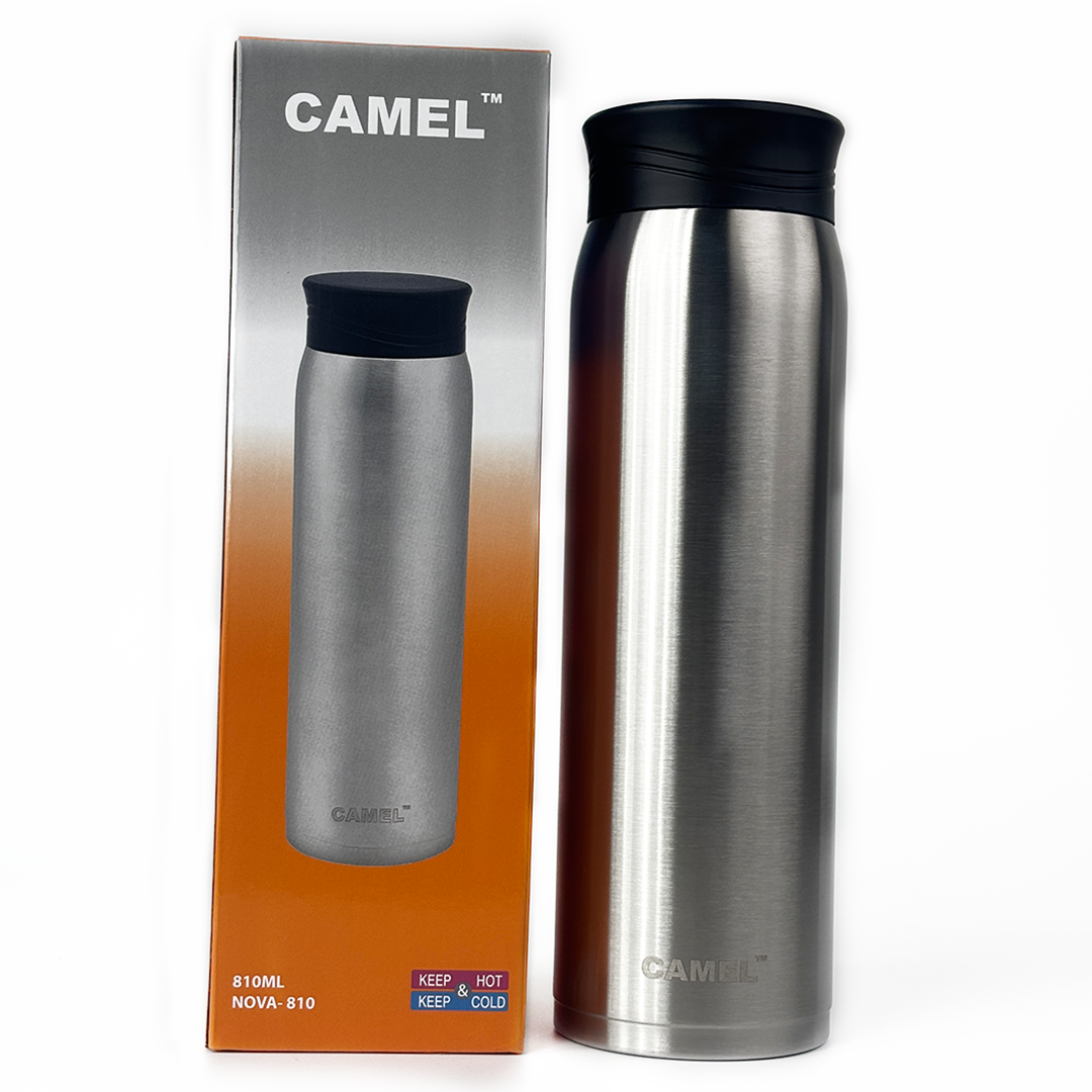 Nova Stainless Steel Double Wall Vacuum Water Bottle - Silver