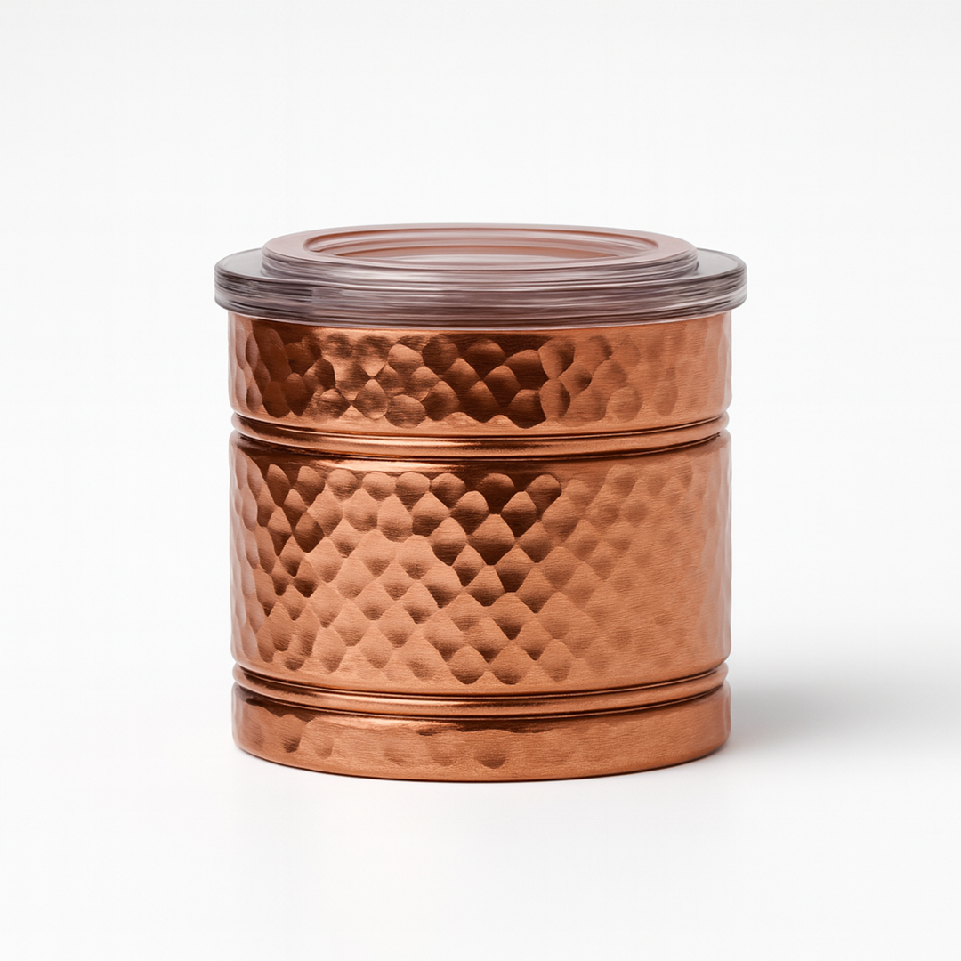 Hammered Jar with Airtight Lid x Eva