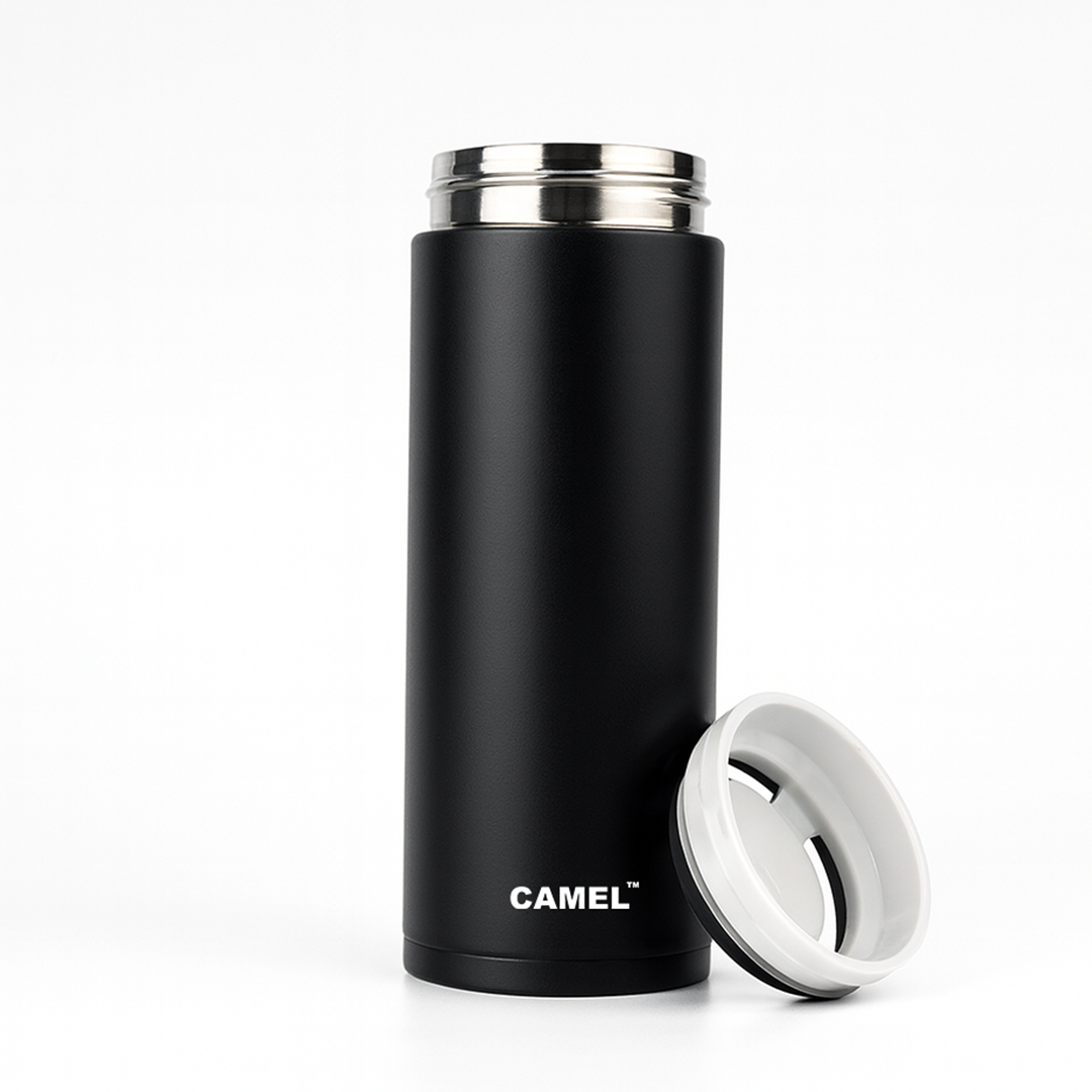 Marvel Stainless Steel Vaccum Insulated Water Bottle - Black