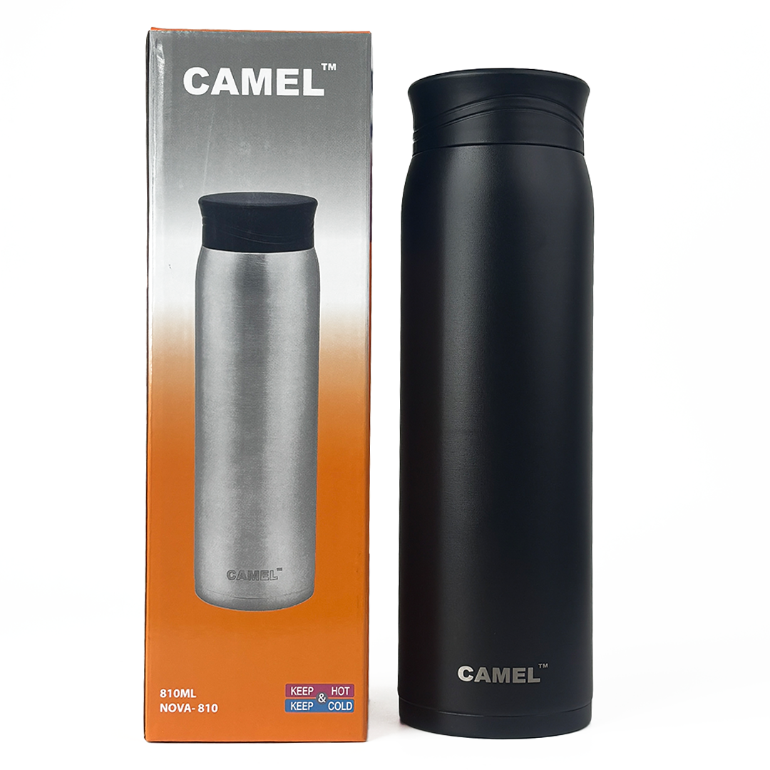 Nova Stainless Steel Double Wall Vacuum Water Bottle - Classic Black