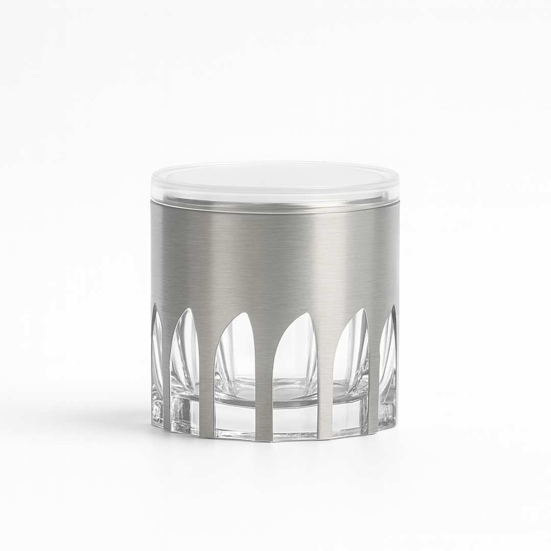4" Diamond Canister with Airtight Lid x Eva