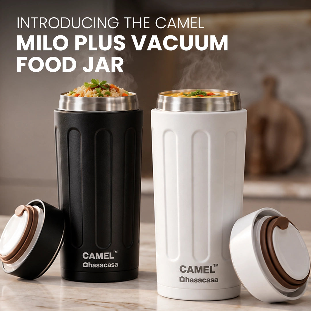 Personalised Milo Vacuum Food Jar | 6 Hours Hot 12 Hours Cold - White