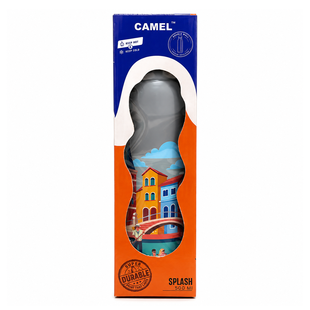 Splash French Riviera Escape UV Printed Vacuum Bottle | 6 Hours Hot & 12 Hours Cold