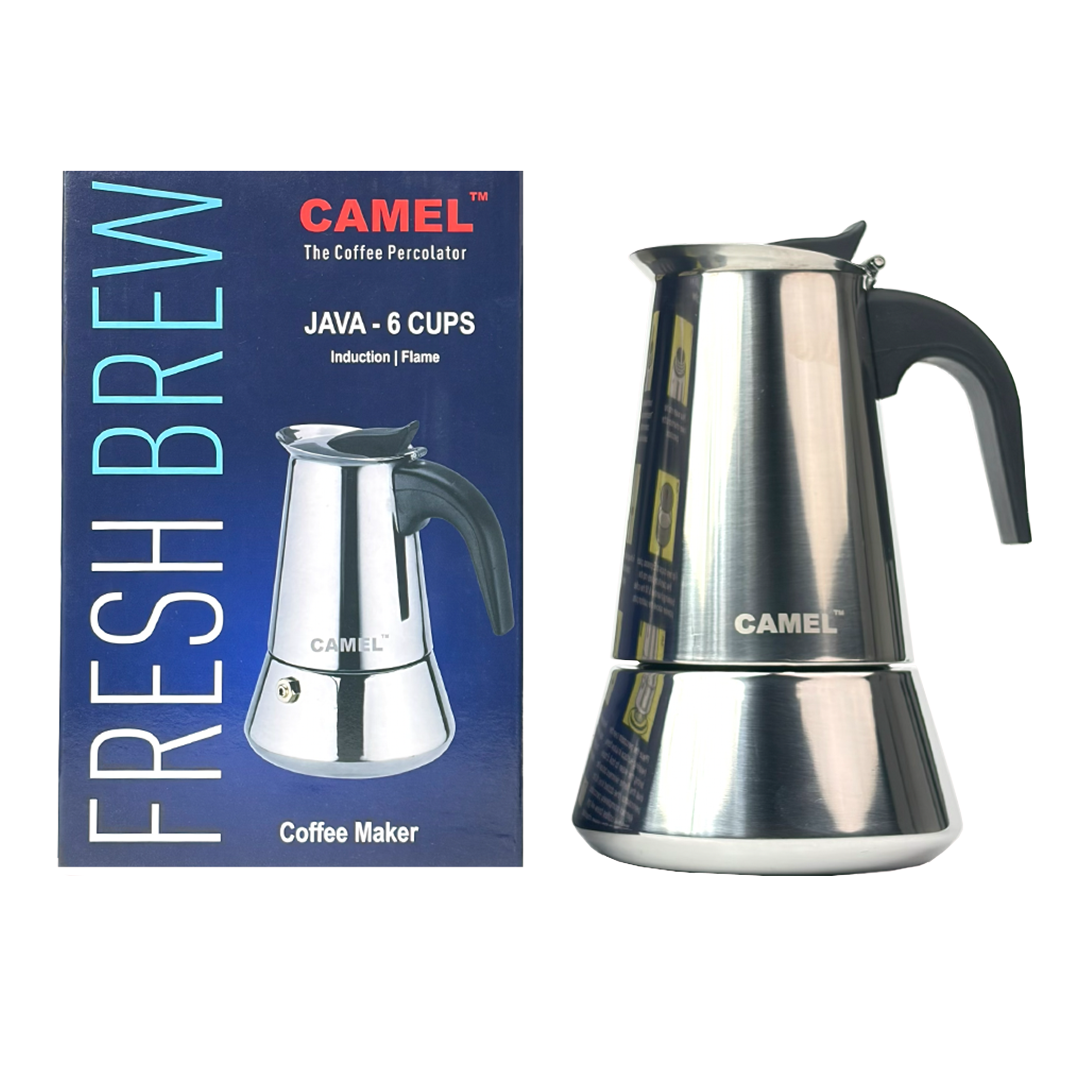 Premium Camel Java Cup Stainless Steel Coffee Maker