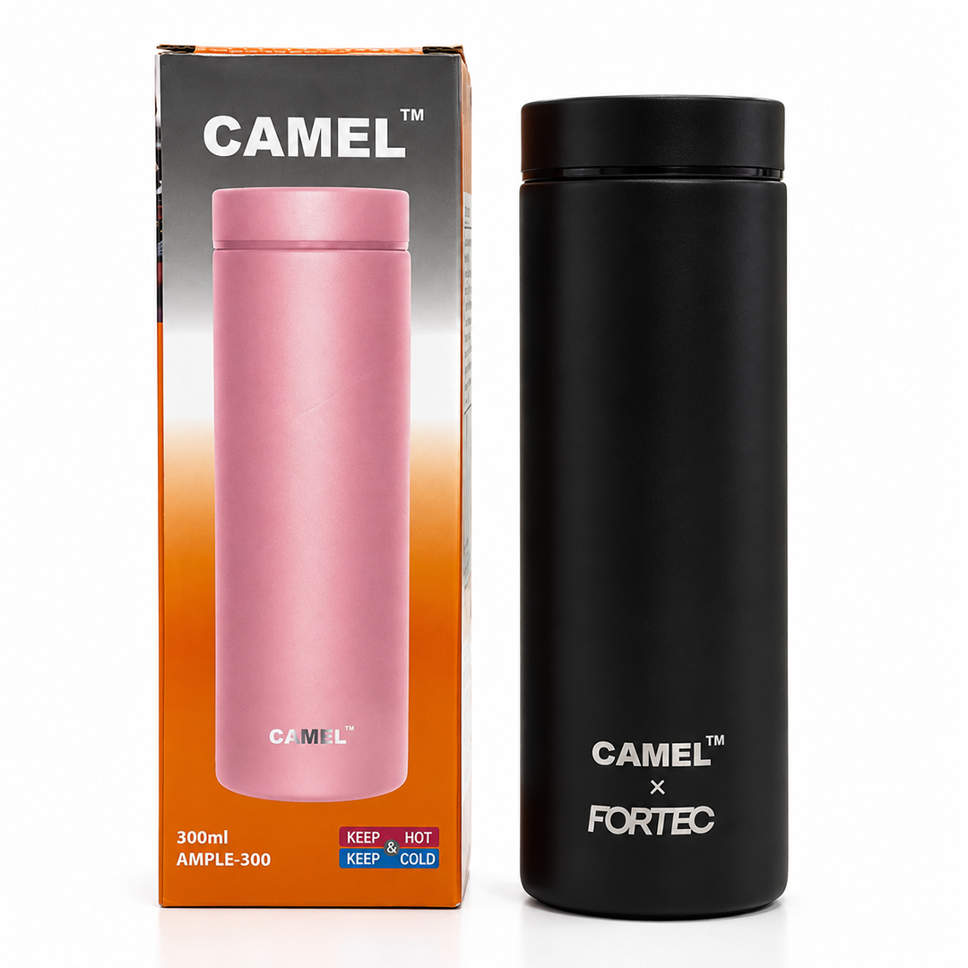 Ample Pocket Size Mini Vacuum Flask - Black