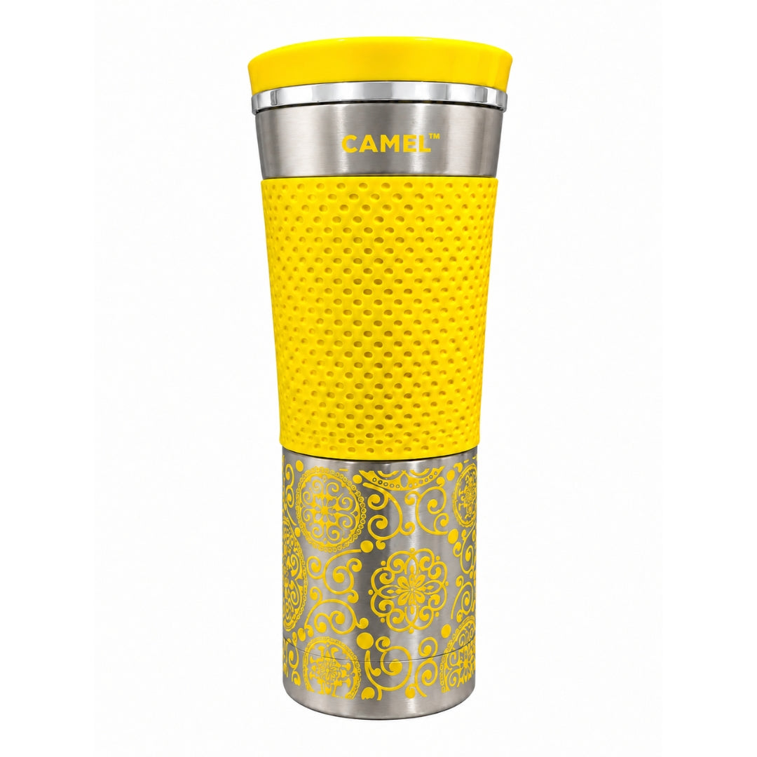 Camel Mahal - Rajasthan Heritage Designer Vacuum Tumbler (Jaisalmer Yellow)