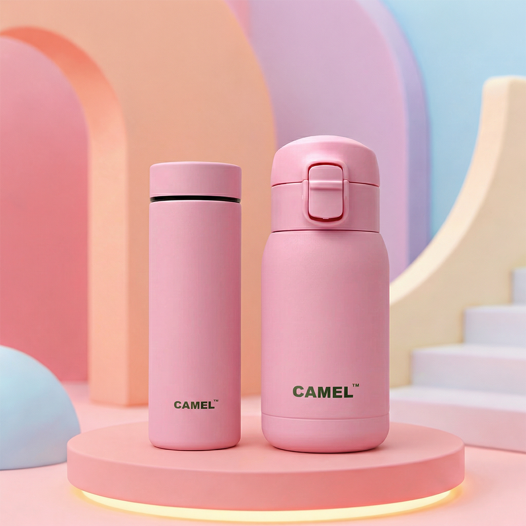 Mojo 260 ML & Mini 130 ML Mini Vacuum Bottle Combo - Pink