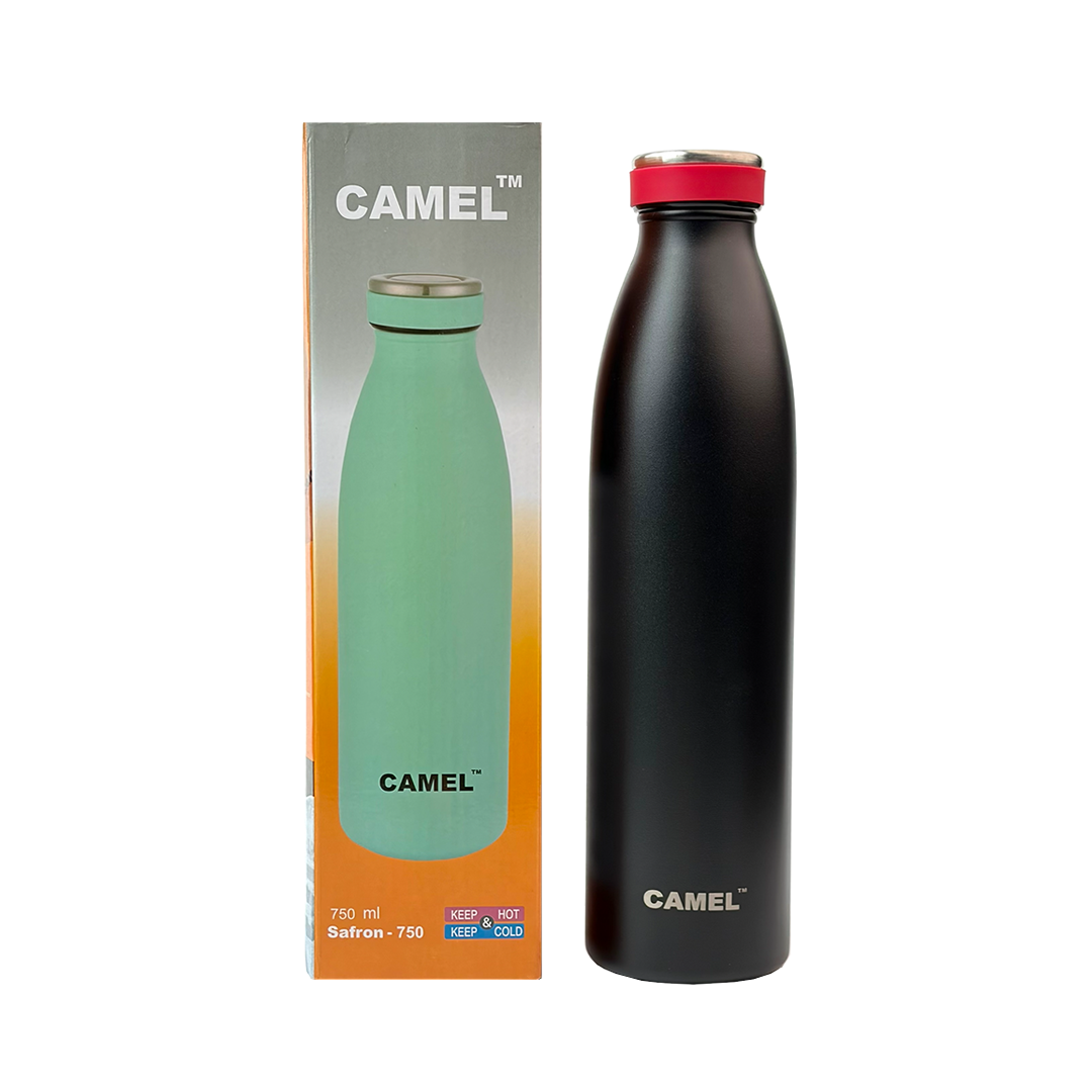 Saffron Vacuum Bottle - Black