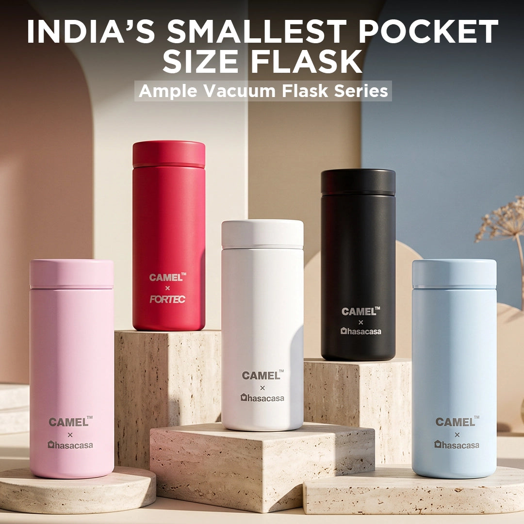 Personalised Ample Pocket Size Mini Vacuum Flask - Set of 2