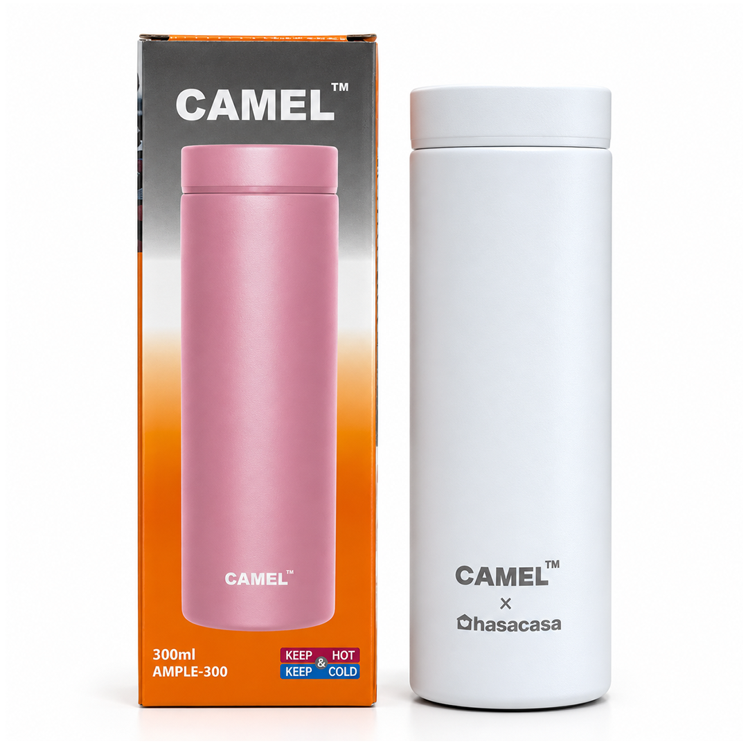 Ample Pocket Size Mini Vacuum Flask - White