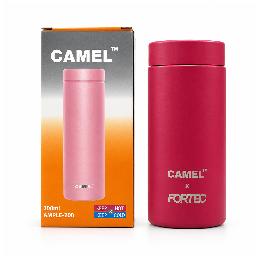 Ample Pocket Size Mini Vacuum Flask - Hot Pink