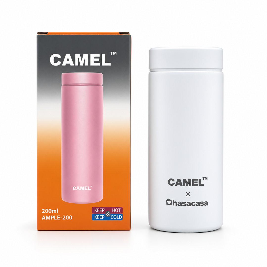 Ample Pocket Size Mini Vacuum Flask - White