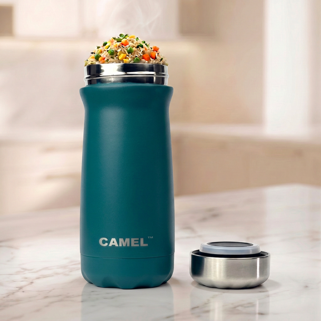 Bliss Double Wall Vacuum Food Jar (Teal) - India's Bestselling Vacuum Food Jar  | Hot Food Upto 6+ Hours
