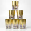 4" Diamond Glass - Set of 6 x Eva - Golden