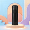 Terra Stainless Steel Vaccum Insulated Water Bottle with Rubber Grip - Classic Black