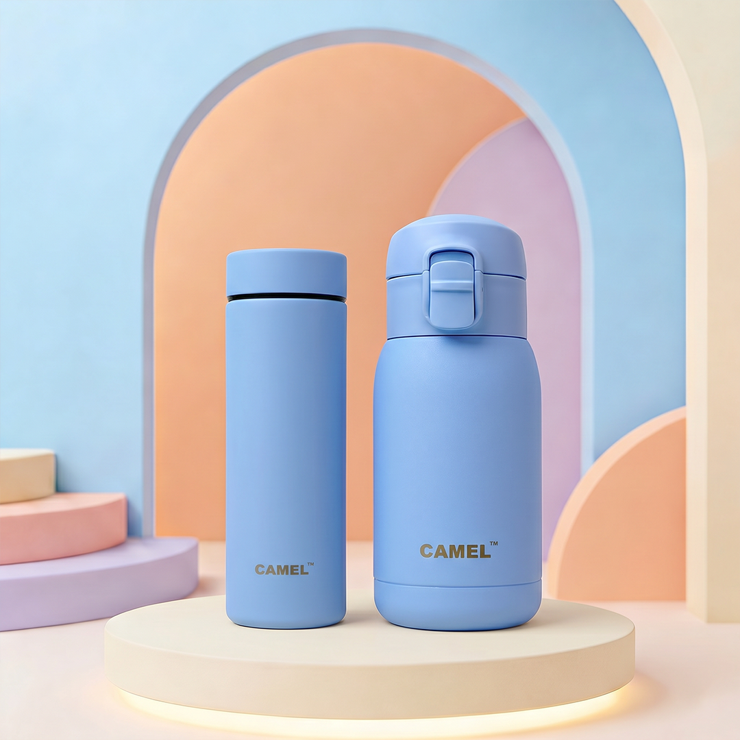 Mojo 260 ML & Mini 130 ML Mini Vacuum Bottle Combo - Blue