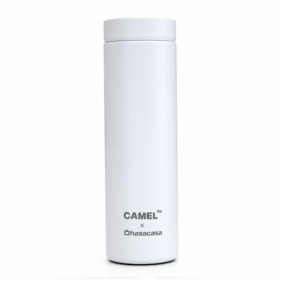 Ample Pocket Size Mini Vacuum Flask - White