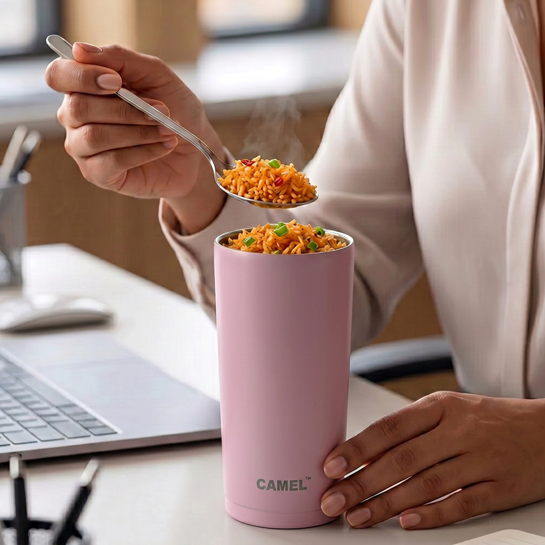 Essentia Vacuum Food Jar - Pink