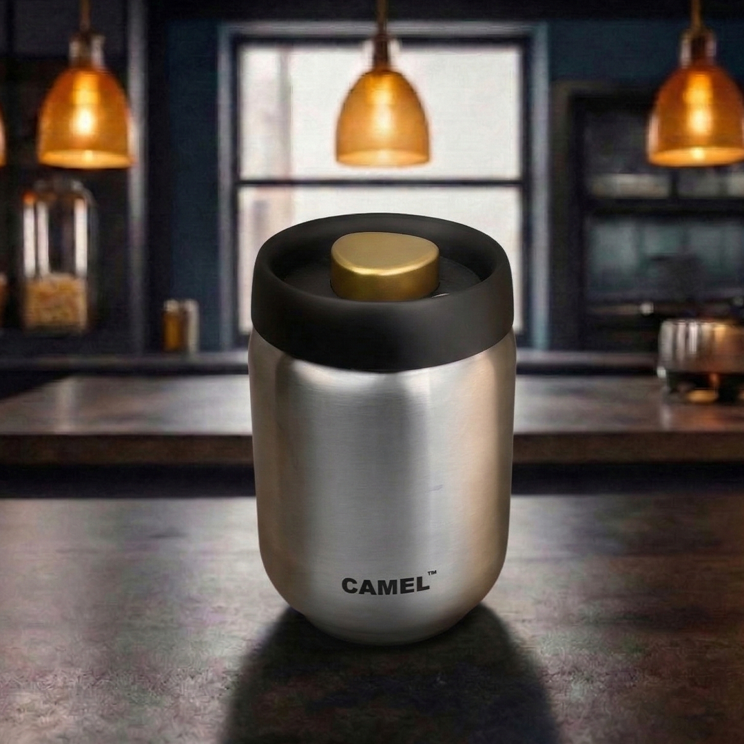 EverFresh Smart Vacuum Snacks Storage Jar (Stainless Steel)