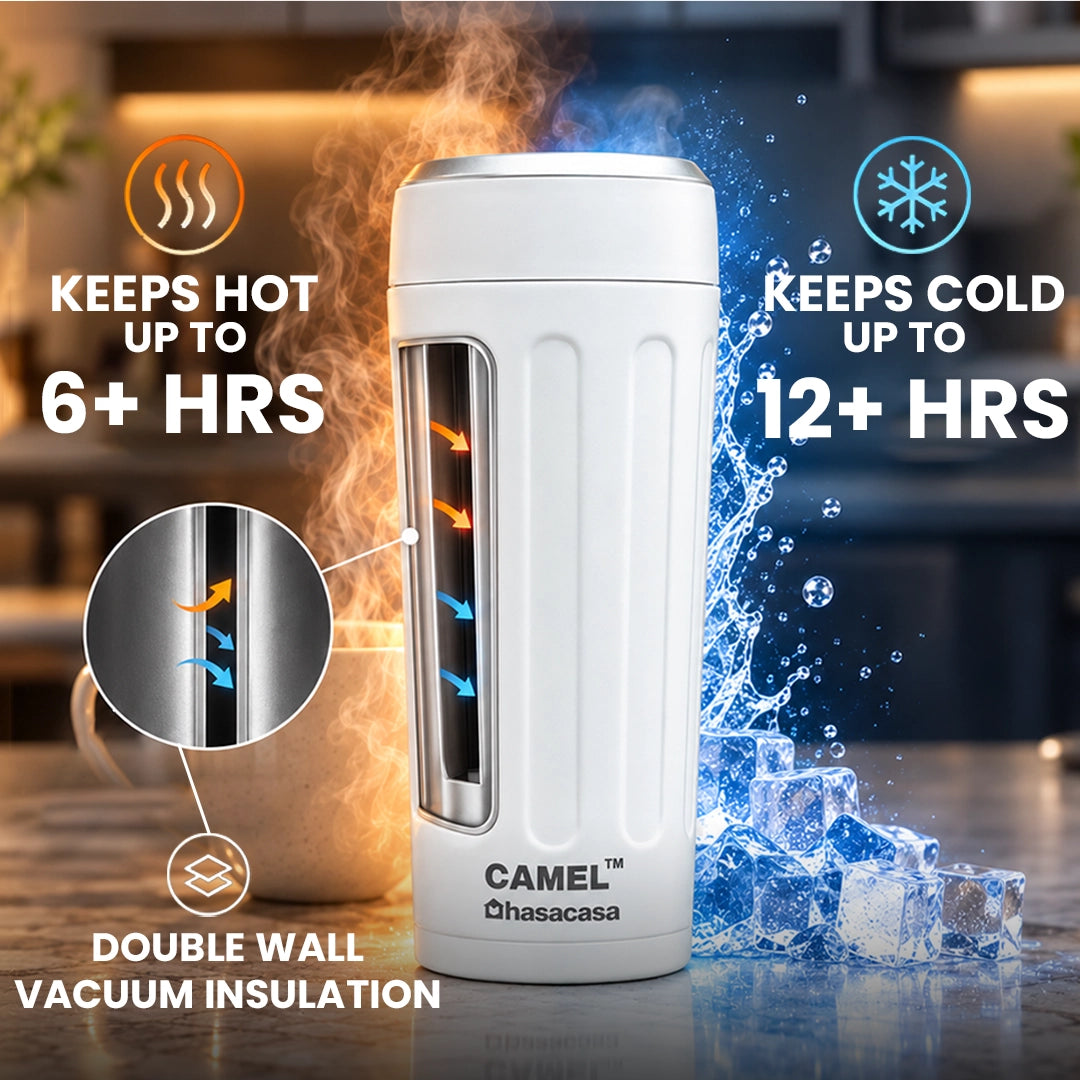 Milo Vacuum Food Jar Combo | 340ml + 340ml | 6 Hours Hot 12 Hours Cold - Set of 2