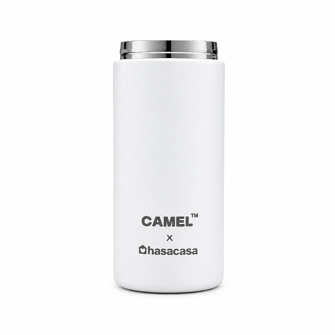 Ample Pocket Size Mini Vacuum Flask - White
