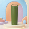 Essentia Quickflip Double Wall Vacuum Tumbler with Stylish Handle - Olive Green
