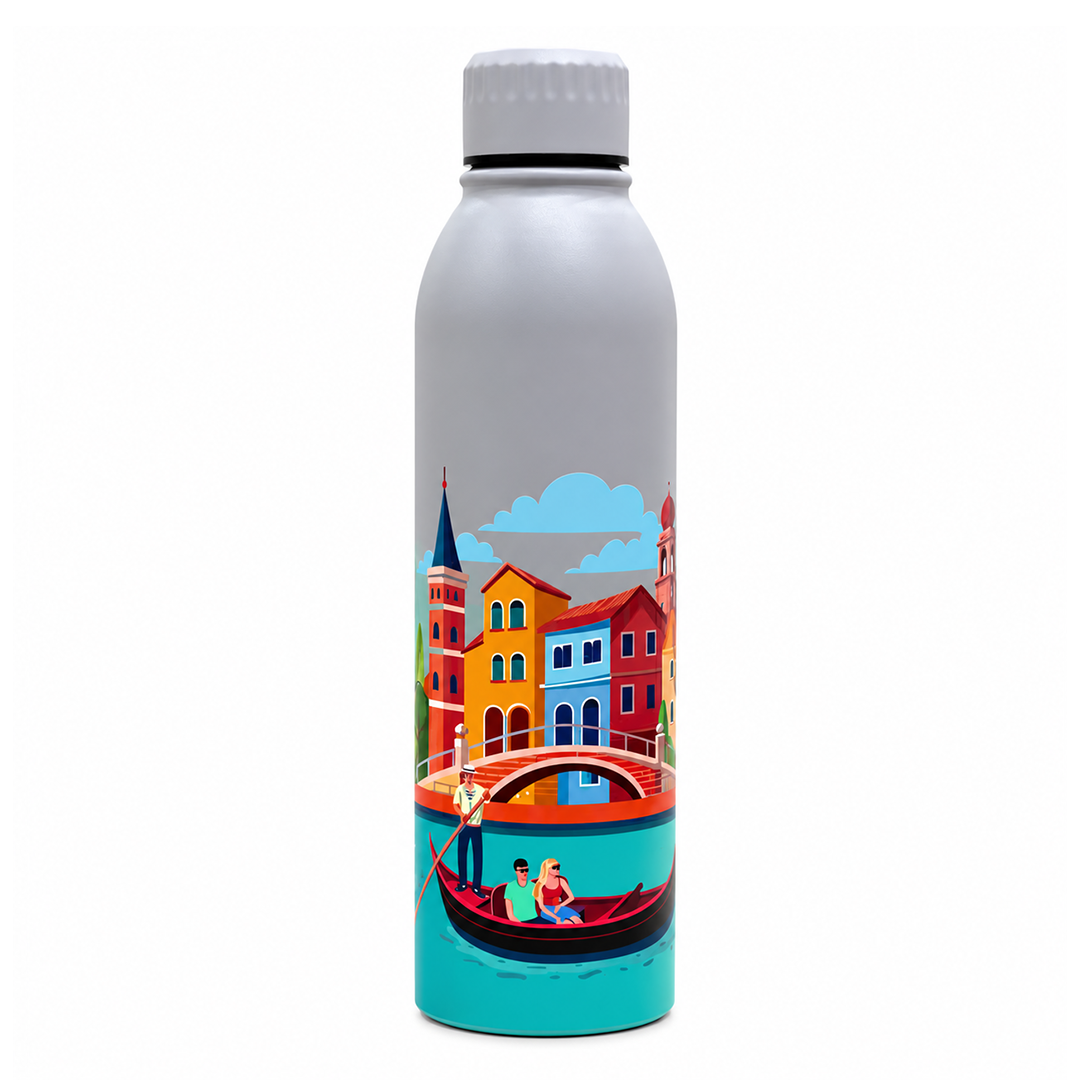Splash French Riviera Escape UV Printed Vacuum Bottle | 6 Hours Hot & 12 Hours Cold