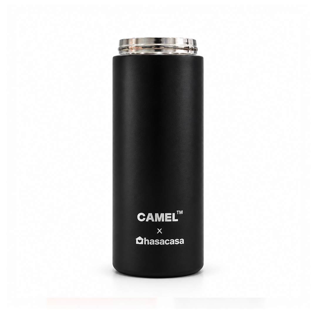Ample Pocket Size Mini Vacuum Flask - Black