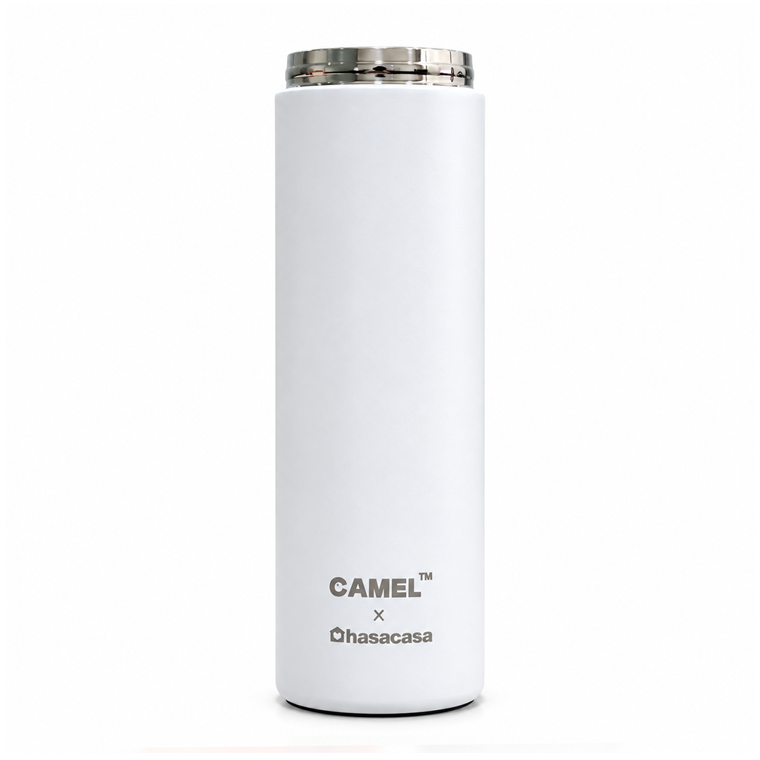 Ample Pocket Size Mini Vacuum Flask - White