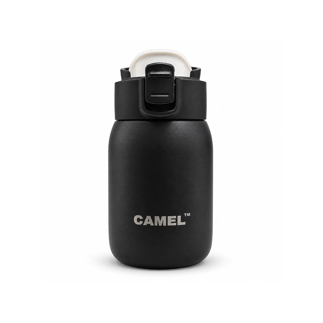 India's Most Smallest - Mojo Hot & Cold 180 ML Mini Vacuum Bottle - Black