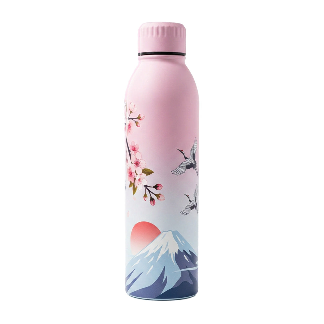 Splash Japan Cherry Blossom UV Printed Vacuum Bottle