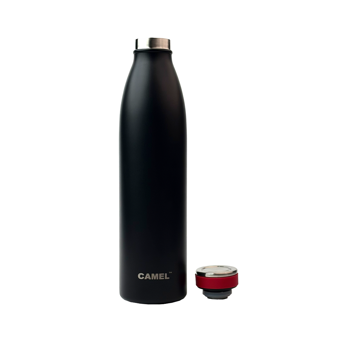 Saffron Vacuum Bottle - Black