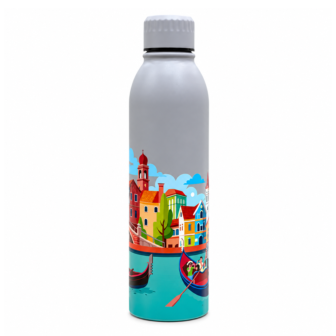 Splash French Riviera Escape UV Printed Vacuum Bottle | 6 Hours Hot & 12 Hours Cold