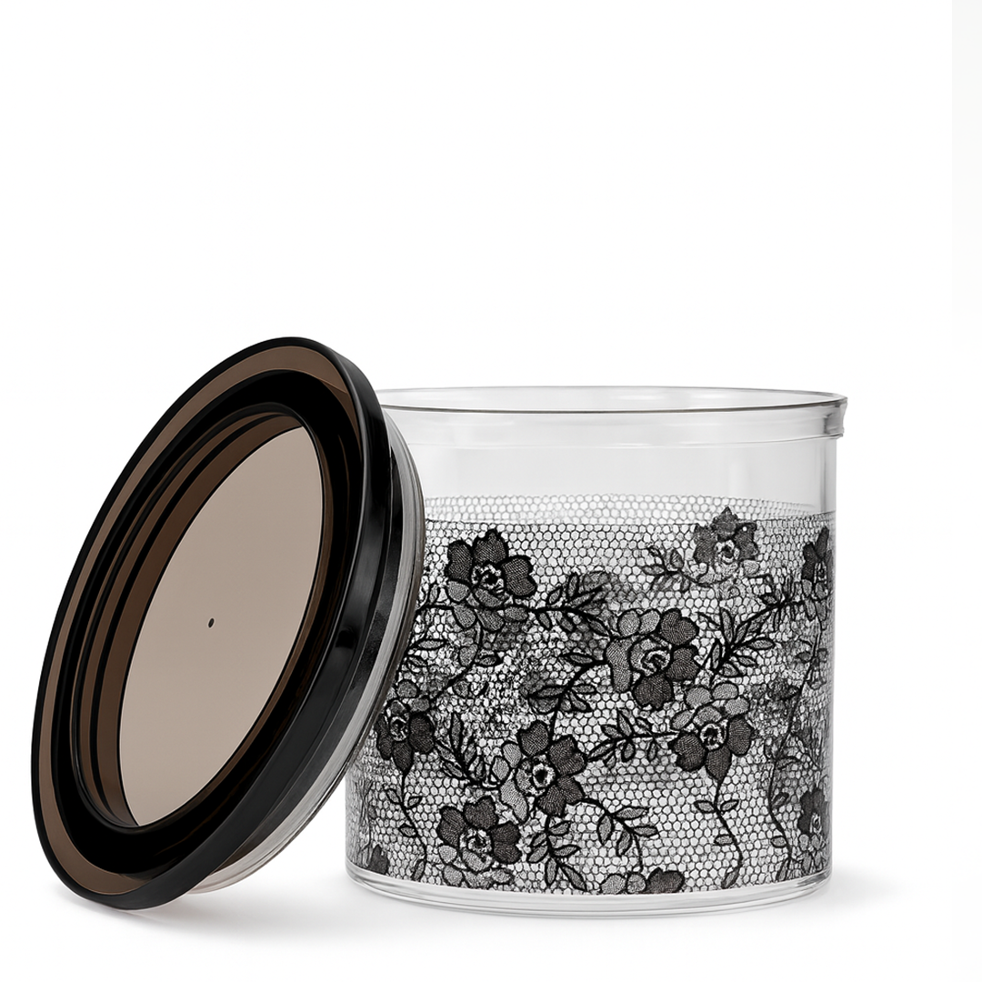 Newport Canister with Airtight Lid x Eva - Black