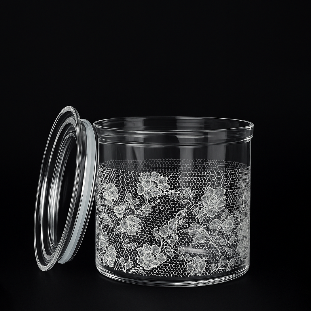 Newport Canister with Airtight Lid x Eva - White