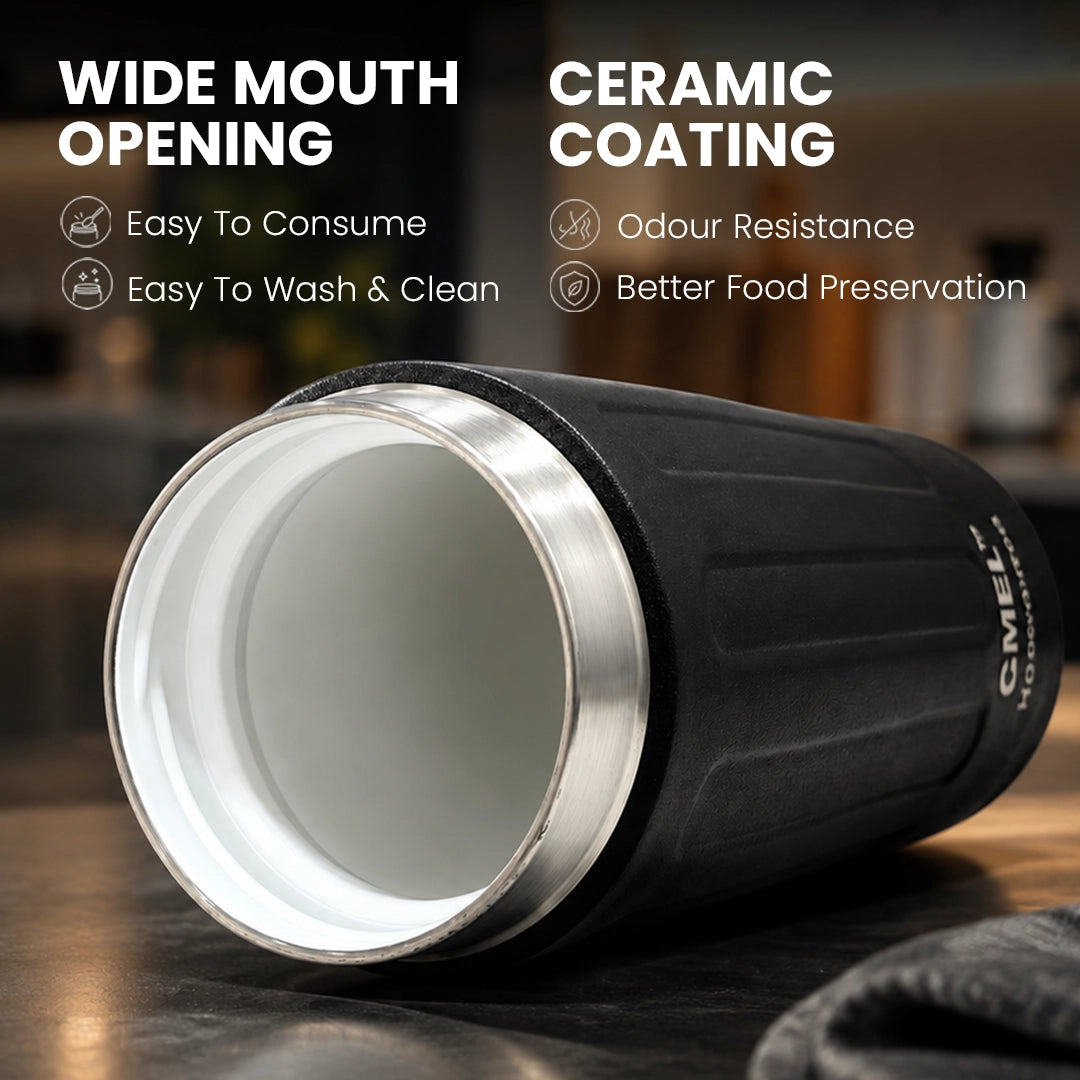 Milo Vacuum Food Jar Combo | 340ml + 340ml | 6 Hours Hot 12 Hours Cold - Set of 2