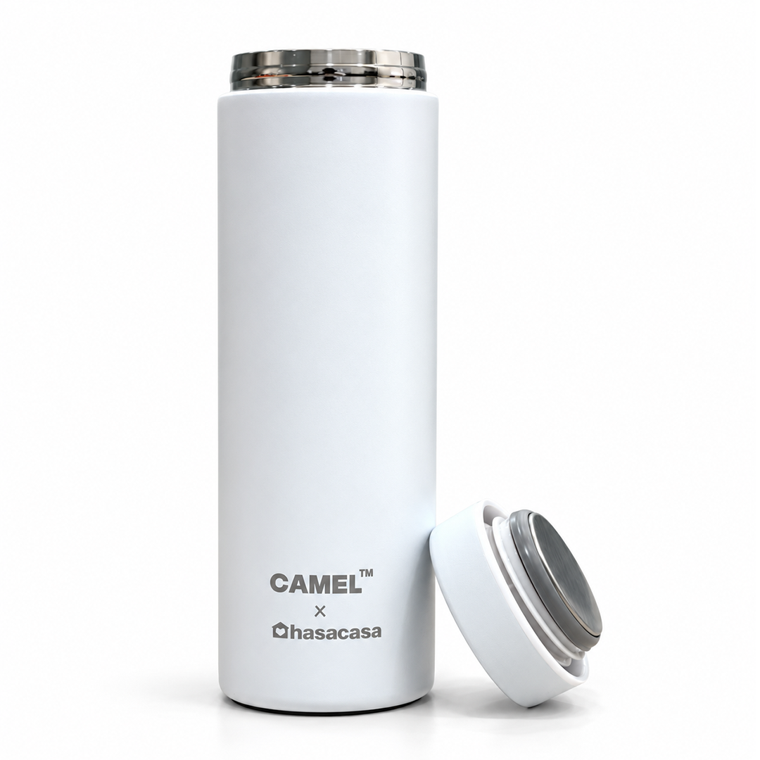 Ample Pocket Size Mini Vacuum Flask - White