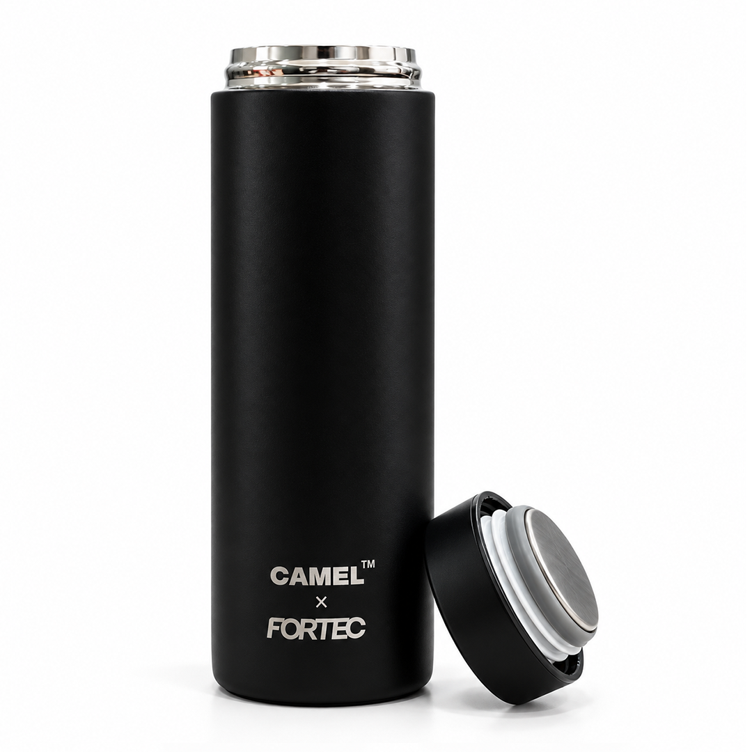Ample Pocket Size Mini Vacuum Flask - Black