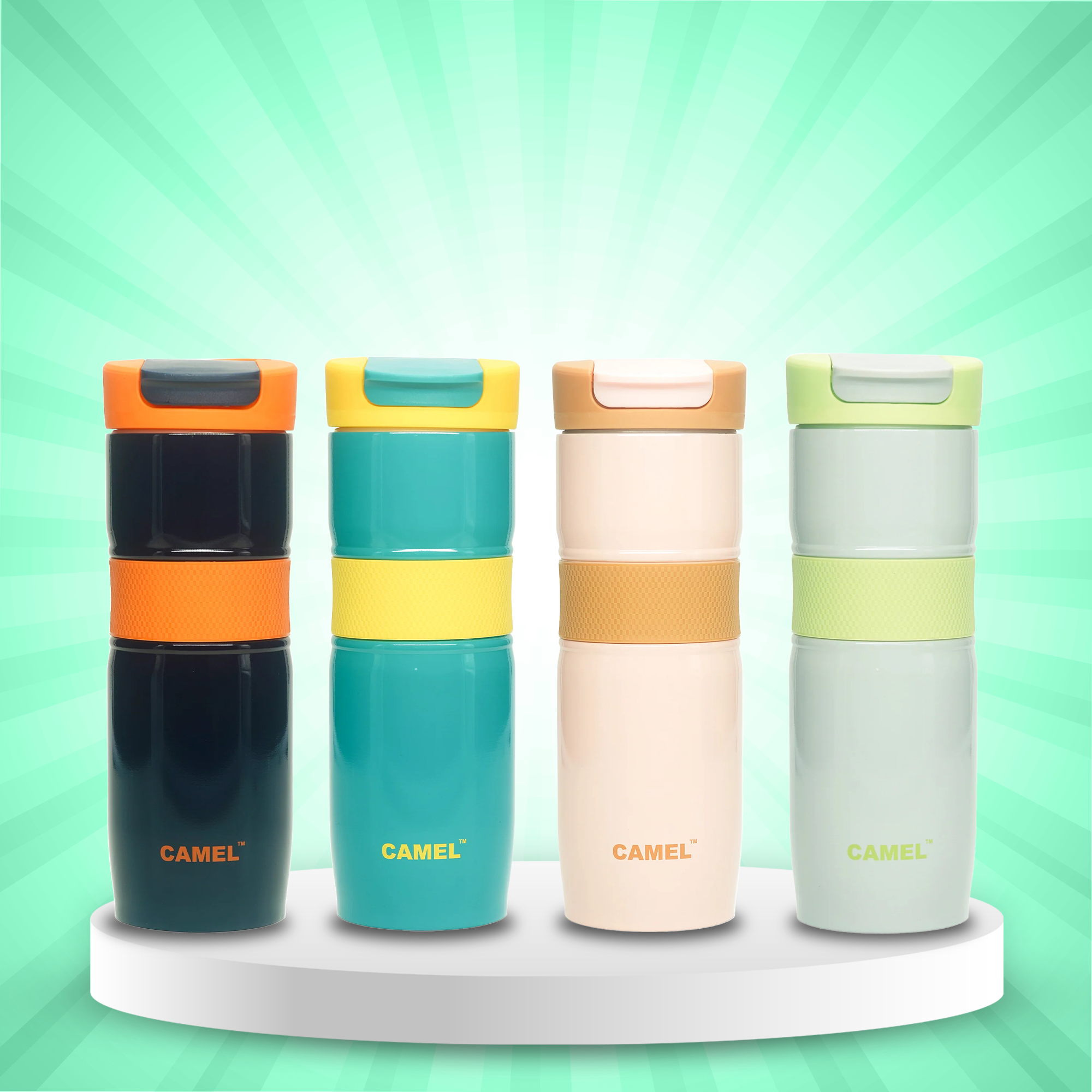 Luxura Sports & Gym Vacuum Insulated Hot & Cold Bottle - Set of 4
