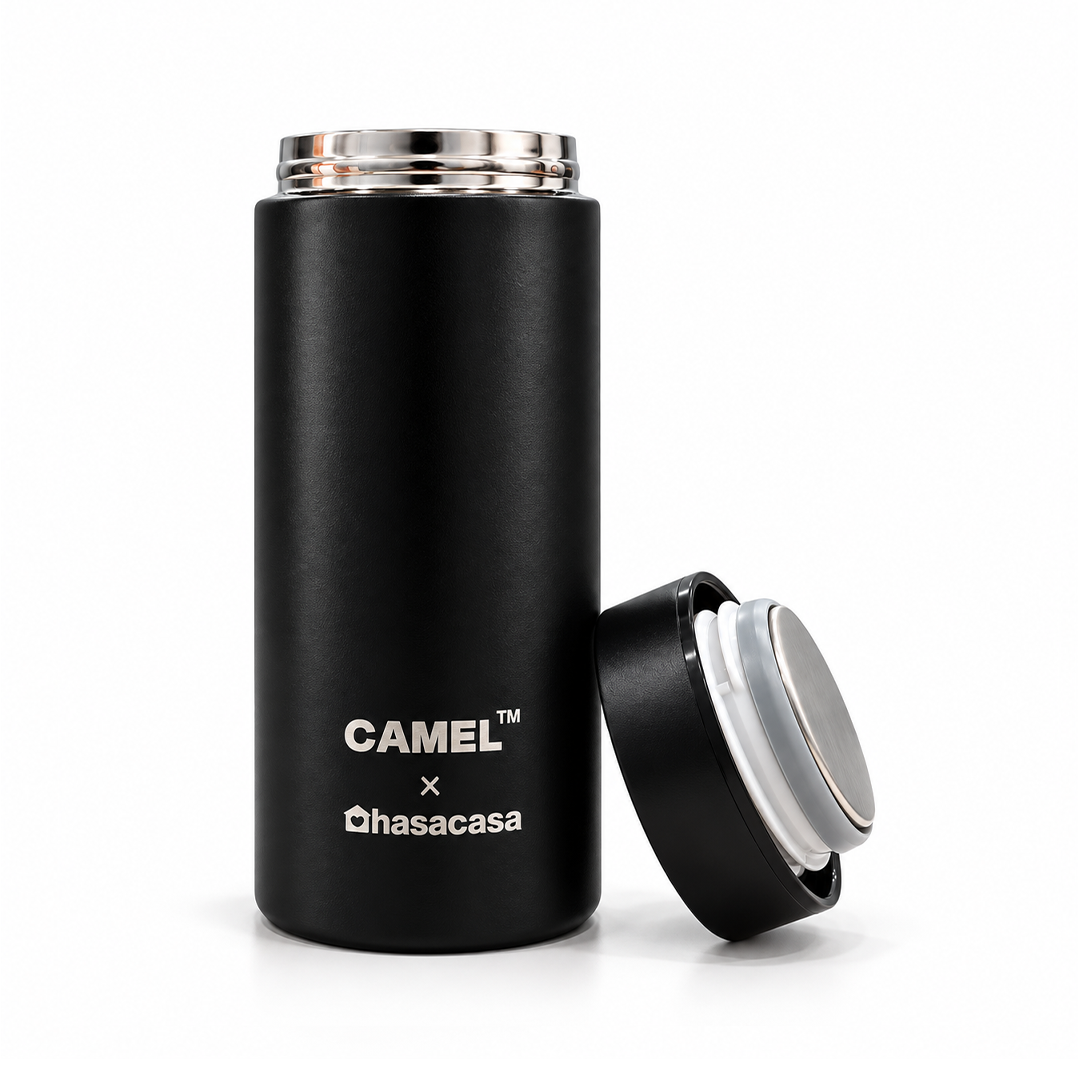 Ample Pocket Size Mini Vacuum Flask - Black