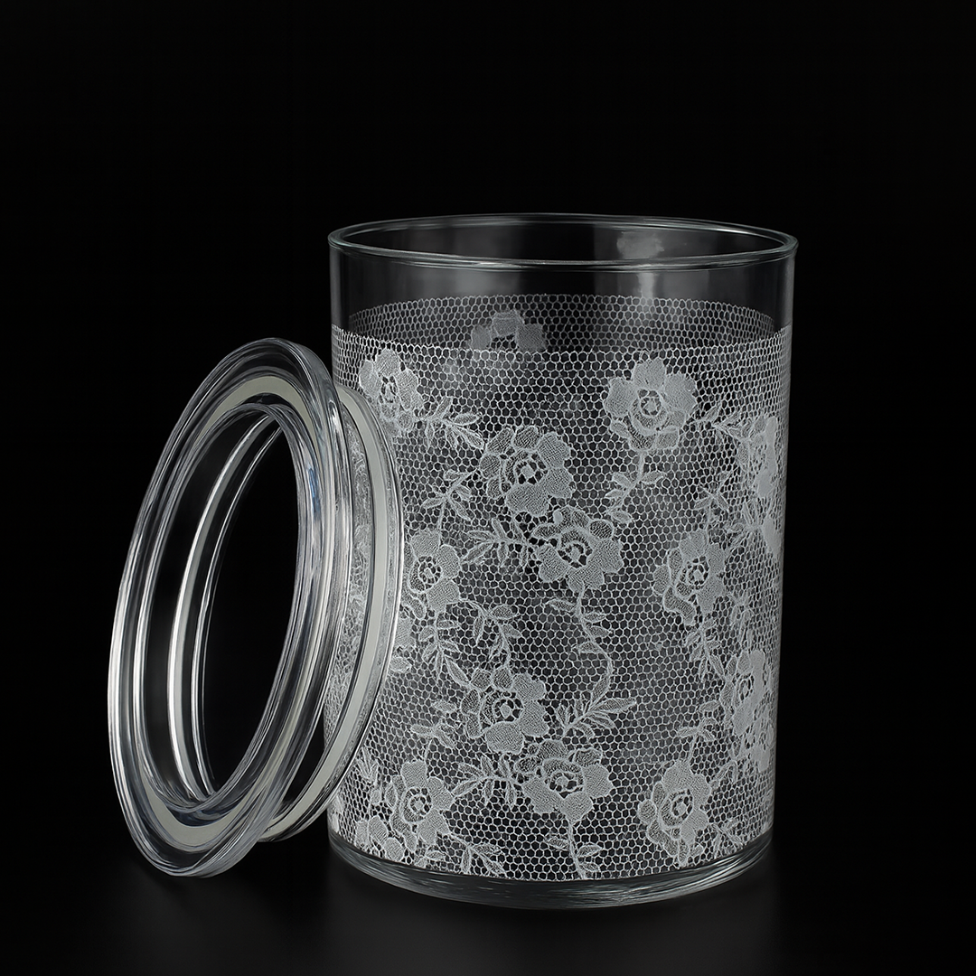 Newport Canister with Airtight Lid x Eva - White