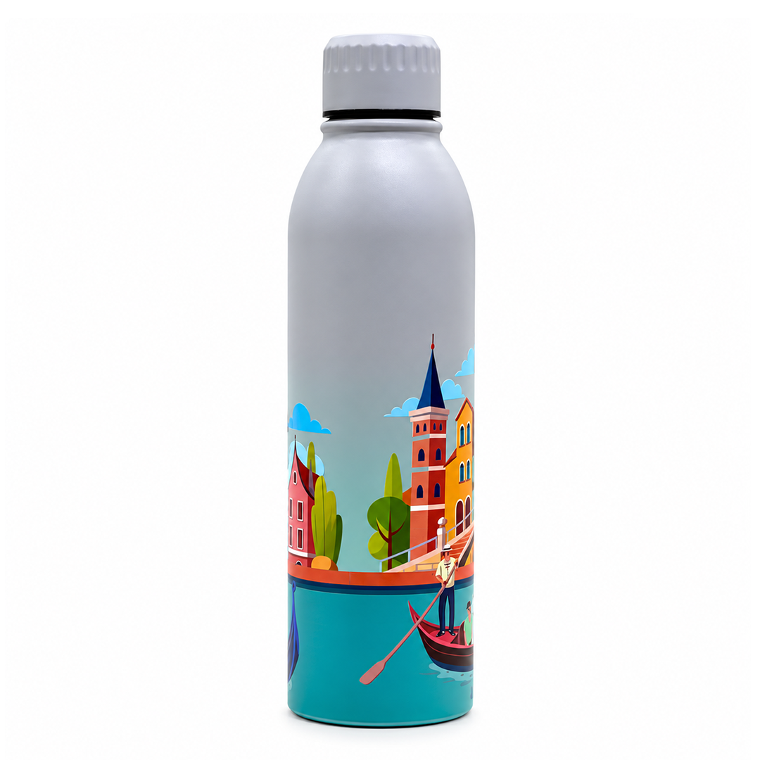Splash French Riviera Escape UV Printed Vacuum Bottle | 6 Hours Hot & 12 Hours Cold