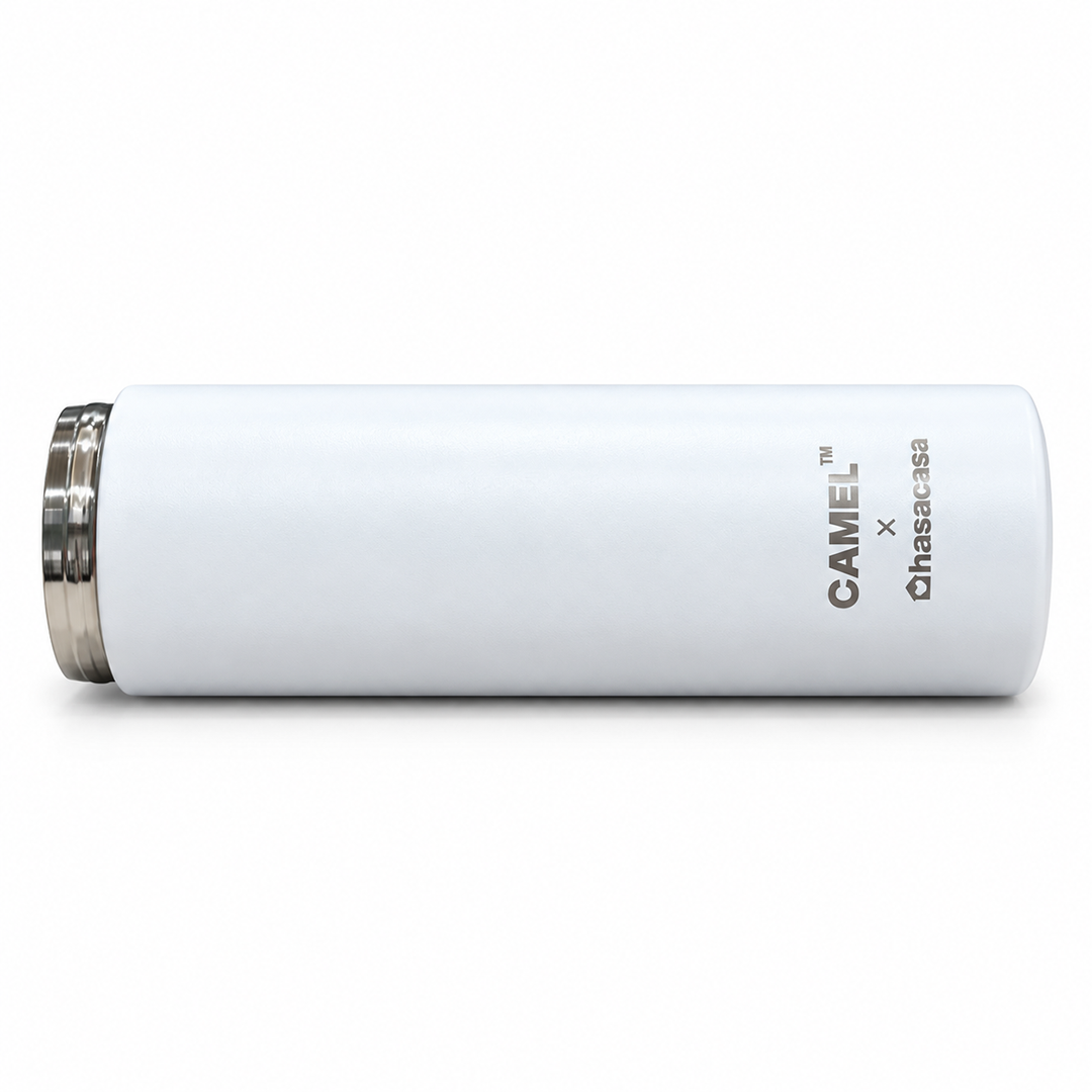Ample Pocket Size Mini Vacuum Flask - White